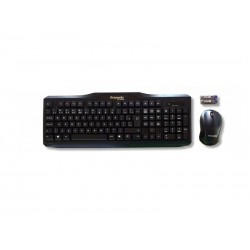KIT TECLADO E MOUSE SEM FIO ECOPOWER EP-K603 - PRETO