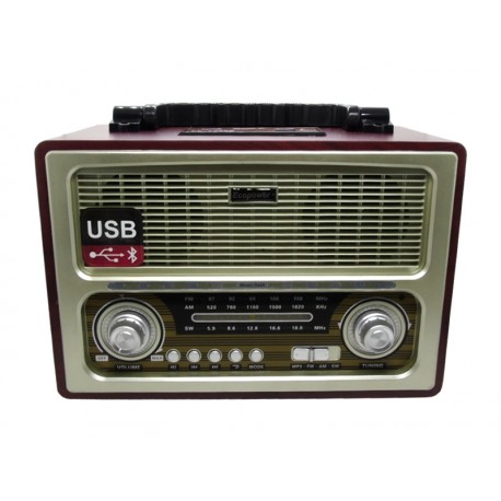 RADIO ECOPOWER - BATERIA - USB - CARTAO SD - CARTAO TF - BLUETOOTH - EP-209B