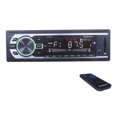 RADIO AUTOMOTIVO ECOPOWER EP-652 - BLUETOOTH - USB - SD - RADIO FM