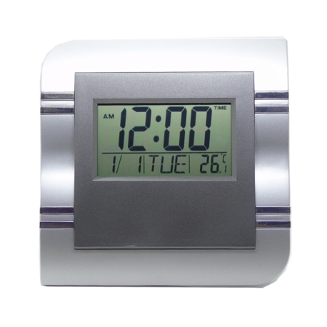 RELOJ DE PARED KENKO - KK-9805 - CUADRADO - TEMPERATURA - PEQUEÑO