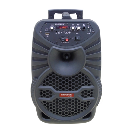 SPEAKER PROSPER -P1081 - 8 POLEGADAS - MICROFONE - BLUETOOTH