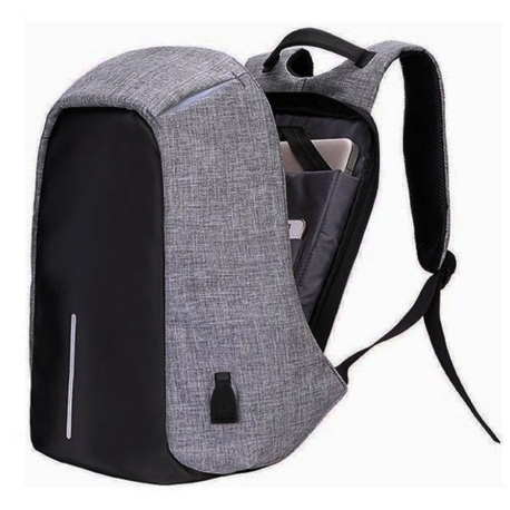 MOCHILA P/ NOTEBOOK UNIVERSAL S2824 USB/AUX - GRIS