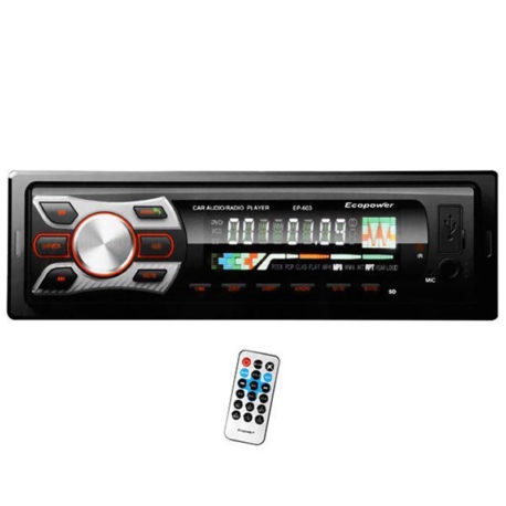RADIO AUTOMOTIVO ECOPOWER EP-603 BLT/USB/SD/FM