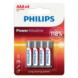 PILA ALCALINA PHILIPS AAA*4