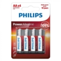 PILA ALCALINA PHILIPS AA / 4 PCS