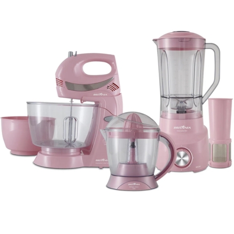 KIT COZINHA BRITANIA BKT09R ROSA 220V