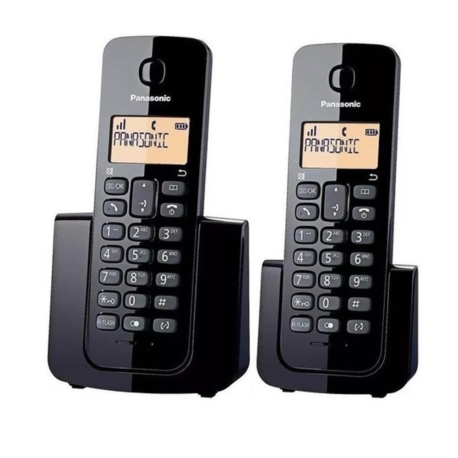 TELEFONO PANASONIC KX-TGB112LAB BINA/2BASE /NEGRO 2V