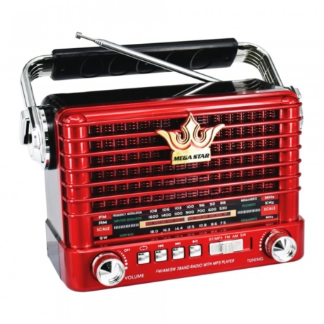 RADIO MEGASTAR RX-358BT AM/FM/USB/BLUETOOTH