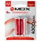 PILA RECARGABLE MOX AA 4300MA / 2 PCS