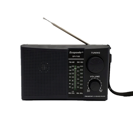 RADIO ECOPOWER EP-F105 REC/AM/FM/SW