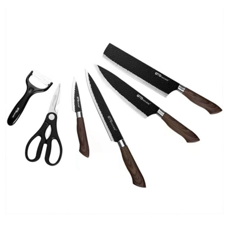 JUEGO DE CUCHILLOS KITCHEN KNIFE - 6 PIEZAS