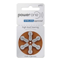 BATERIA +312 POWER ONE PR312 (AP SURDEZ) - 6 UNID