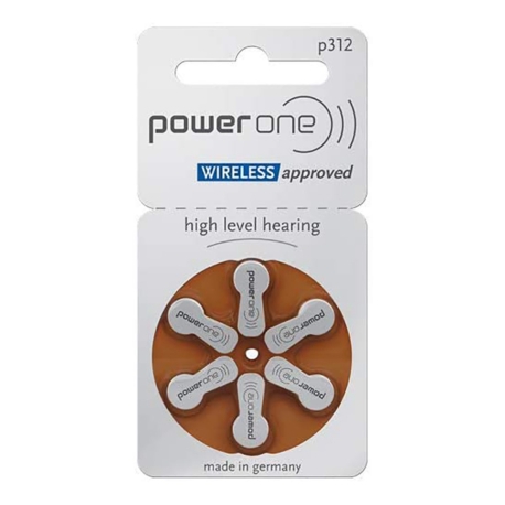 BATERIA +312 POWER ONE PR312 (AP SURDEZ) - 6 UNID