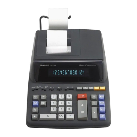 CALCULADORA SHARP CON BOBINA EL - 2196 BL 110V