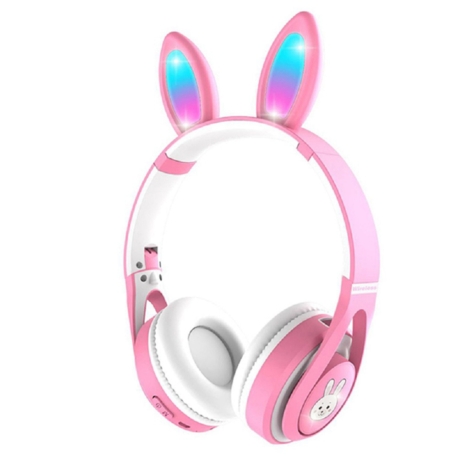 AURICULAR LUO CONEJO ME-15 BLT/ LED / ROSA