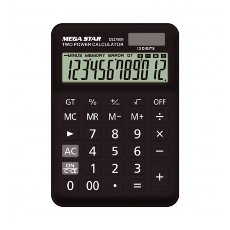 CALCULADORA MEGASTAR DS2780 - 12 DIGITOS