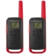 WALKIE TALKIE MOTOROLA T210 KIT 20 MIL BLK S/GAR.2V