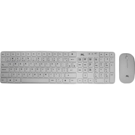 TECLADO - MOUSE SEM FIO MTEK KM-5197W BLANCO