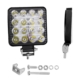 FAROL DE MILHA LED QUADRADO 16 LED Y6-48 QUADRADO