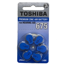 BATERIA +675 TOSHIBA PR44 C/06P (AP SURDEZ)