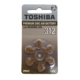 BATERIA +312 TOSHIBA PR41 C/06P (AP SURDEZ)