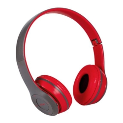 FONE DE OUVIDO MOX MO-F900 AUX / BLUETOOTH / FM / VERMELHO