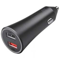 CARREGADOR PRA CARRO 12V - 24V XIAOMI CC06ZM 2-USB / 37W