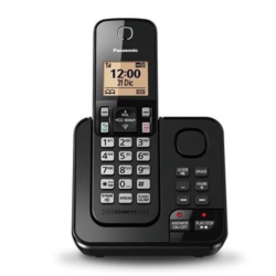 TELEFONE PANASONIC KX-TGC360 BIN / PRETO / 2V / 1 UNIDADE