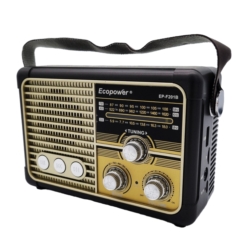 RADIO ECOPOWER EP-F201 RECARGABLE / USB / TF / BLUETOOHT