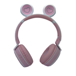 AUDIFONOS LUO LU-985 PANDA BLUETOOTH/LED/PINK