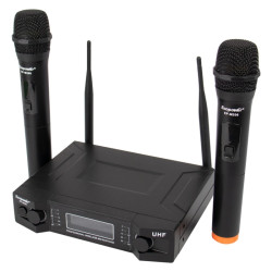 MICROFONO ECOPOWER EP-M206 SIN CABLE 2-MIC+BASE