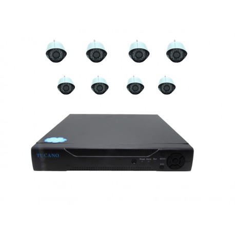 DVR TUCANO - KIT COM 8 CAMERAS - 8 CANAIS