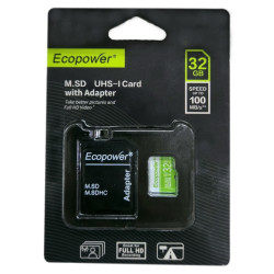 MEMORIA CLASE 10 MICRO SD ECOPOWER 32GB 100MB/S