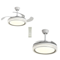 VENTILADOR DE TETO COM LUMINARIA SATE A-FAN802 - BIVOLT