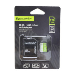 MEMORIA CLASS 10 MICRO SD ECOPOWER 128GB/100MB/S