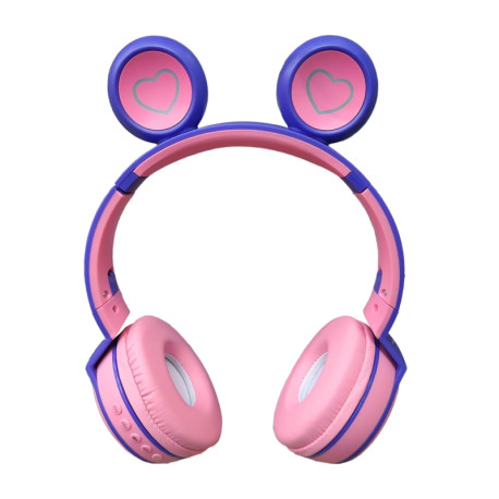 AURICULAR LUO LU-985 / BLUETOOTH / LED / LILA