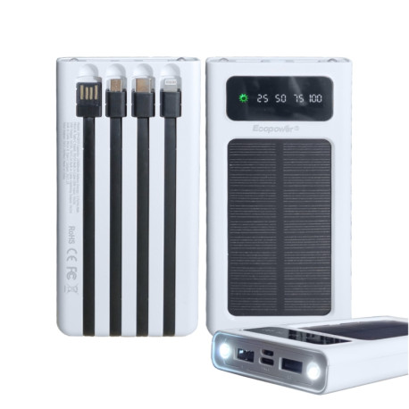 BATERIA AUXILIAR ECOPOWER EP-C872 12000mAh/SOLAR