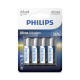 PILA ALCALINA PHILLIPS AA ULTRA / 4 PCS