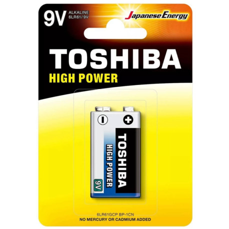 BATERIA TOSHIBA ALKALINA 9V