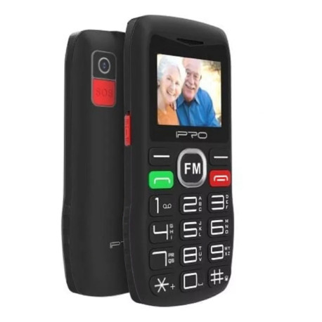 CELULAR IPRO F188 / DUAL SIM / SOS / NEGRO