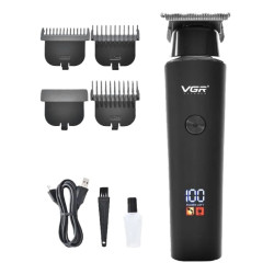 BARBEADOR VGR V-937 PARA BARBA Y CABELLO/LED/BLACK