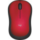 PC MOUSE LOGITECH M185 RED/INALAMBRICO