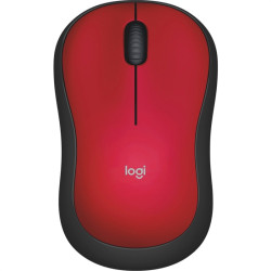 PC MOUSE LOGITECH M185 RED/INALAMBRICO