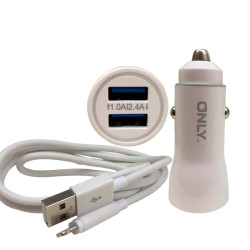 CAR 12V ONLY IPHONE WHITE 3.1A 2USB