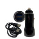 CAR 12V ONLY TIPO C BLACK 3.1A 2USB