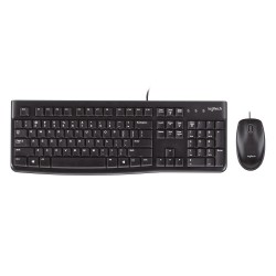 KIT TECLADO + MOUSE USB LOGITECH MK120 - NEGRO (ESPAÑOL)