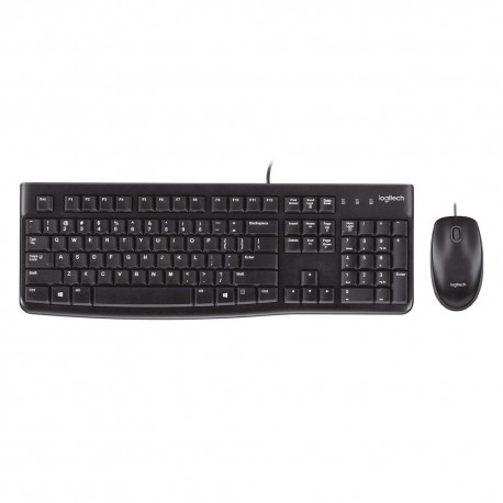 KIT TECLADO + MOUSE USB LOGITECH MK120 - NEGRO (ESPAÑOL)