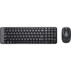 KIT TECLADO + MOUSE SEM FIO LOGITECH MK220 ESPANHOL