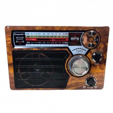 RADIO ECOPOWER EP-F117 REC/USB/TF/