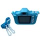 CAMARA INFANTIL LUO LU-X207 CON DISPLAY BLUE